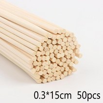 고급지팡이 어르신지팡이 등산스틱 20-50 개 천연 DIY 나무 스틱 수제 여분의 두꺼운 아로마 테라피 디퓨저, 01 3mmX150mm -50pcs