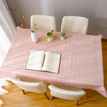 화사한 방수 식탁보 테이블보 플리마켓테이블보, 화이트
