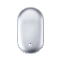 미니핫팩 전기핫팩 휴대용손난로 액체핫팩 충전용핫팩 y1qb 핸드 워머 2 in 1 usb cobblestone pocket mobile power bank 재사용 가능한 겨울, 은