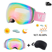 벡터 키즈 스키 고글 더블 레이어 UV400, 기본, Only Case