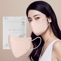 [런칭기념] 비엘라 브이핏 숨쉬기 편한 3중 MB필터 100매(25매X4팩) 대형 새부리형 10컬러 귀 안아픈 피부저자극 일반 마스크, 썬 옐로우 100매