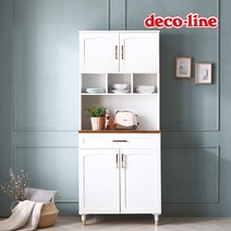 코넬 르네 높은 800 골드 서랍 주방 수납장 DGJ043C, 아이보리:멀바우