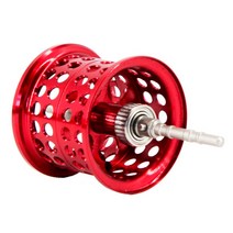 4점대베이트릴DAIWA PR100 용 9.5g 경량 얕은 스풀 스테인레스 스틸 베어링이 있는 낚시 릴 DIY 예비 부품, 01 RED