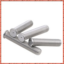 스터드용접기 50-100 개/묶음 M6/M8/M10 x L 스테인레스 스틸 스폿 용접 나사 DIN32501 플랜트 네일 스터드, 11 M6x40 (100PCS)