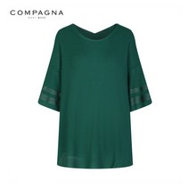 꼼빠니아 꼼빠니아 라운드넥 7부 티셔츠-CU728WS0301489A