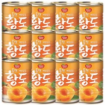 동원 황도 슬라이스 복숭아 통조림, 12개, 400g