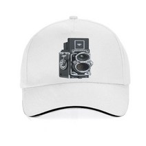 롤라이플렉스Ⅰ 롤라이35 롤라이플렉스 카메라 롤라이Rolleiflex 카메라 야구 모자 새로운 캡, 06 P-White
