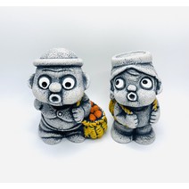 제주 해녀 돌하르방 한쌍 장식인형 미니어처 인테리어 감성소품 제주특산품