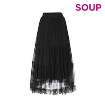 [숲(SOUP)] 샤 레이스 스커트(SX3SR30)