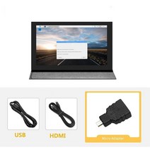 보조모니터 라즈베리 파이 보조 화면 호환 정전식 터치 전원 휴대용 드라이브 프리 7 인치 디스플레이