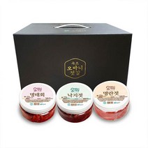 [선물세트]오마니 젓갈세트 3개세트(명란+낙지+명태회), 단품