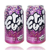 일화 탑씨 포도 350mlx 48캔 탄산음료수, 350ml, 48개