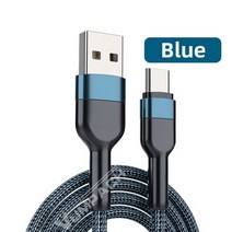 usb케이블정리 빠른 c 유형 충전 데이터 코드 충전기 s21 s20 A51 xiaomi mi 10 샤오미 레드미 노트 9s 8t 정리함 용품, 01 파란, 0.5m
