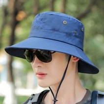 무난한 디자인 남성 사파리 모자 낚시 등산용 야외, 블랙