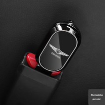 안전벨트커버 현대 제네시스 g80 g70 g90 gv80 자동차 액세서리 안전 벨트 버클 시트 알람 취소기 조절기 안전 벨트 버클 익스텐더, 검정