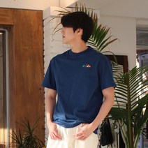 플레이몬스터 미니 테트리스 심플 반팔 티셔츠 / 기본 베이직 아이템 데일리 코디 / 남성 남자