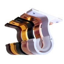 커텐봉걸이 알루미늄 커튼봉브라켓 압축봉고리 22mm, 화이트 (03-316A)