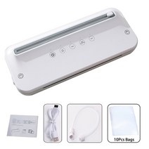 가정용진공포장기 무선진공포장기 비닐 진공기 유선/무선 진공 실러 식품 포장 기계 소형 자동 씰링 주방, 01 White_01 EU 플러그