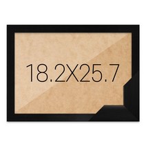 퍼즐액자 18.2x25.7 고급형 우드 블랙, 단품