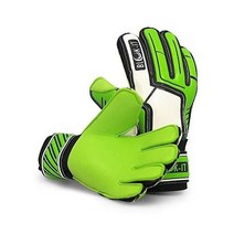 Blok-IT 축구 골키퍼 장갑. 장갑 유스 성인 사이즈 키즈 관트 데 포트로 손가락이 장갑을 구, Green Blok-IT, Size 5