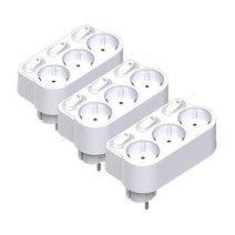 리빙듀오 회전 절전형 3구 멀티탭 스위치, 5개입