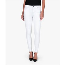 미아 하이라이즈 슬림핏 스키니 데님 인옵틱 화이트