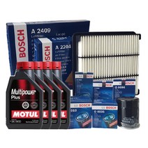 뉴SM3 L38 1.6 가솔린 모튤 합성유 엔진오일 5W30(4L) + 보쉬 오일필터(O1186)+에어필터(A2408)세트