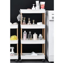 5평 원룸 꾸미기 6평 7평 인테리어 슬림 4단 이동식 틈새선반 다용도 이동식트레이, 상세 참조