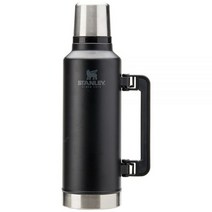 Stanley 스탠리 클래식 보온병 해머톤 그린 2쿼터 266989, Matte Black