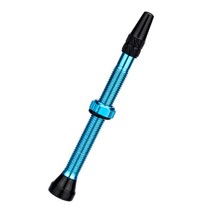 GHSHOP 자전거 튜브리스 프레스타 에어 밸브 스템 구리 튜브리스 프레스타 밸브 스템 도로 자전거용 값 캡이 있는, 40mm 60mm, 알류미늄, 블루 60mm