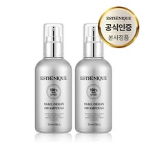 [봄맞이 초특가!] 에스테니끄 풍부한 수분 탄력 영양공급 뮤신을 채워줄 달팽이 오리진 100 앰플 120ml, 2개