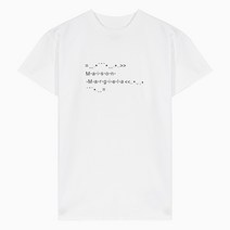 메종 마르지엘라 (당일) 22FW 폰트 로고 화이트 여성 반팔 티셔츠 S51GC0515 S22816 100