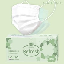 리플레쉬 저자극 일회용 국산 덴탈마스크 대형 50매입, 50매입 3매