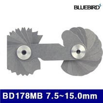 블루버드 R-게이지 BD178MB 7.5-15.0mm 0.5mm 32 (1EA) 게이지류 게이지 측정공구 측정공구 게이지 기타게이지