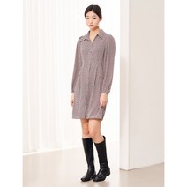 에잇세컨즈 브라운 기하학 미니 원피스 352271MQ1D