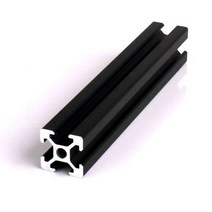 2020 2040 3030 2080 알루미늄 프로파일 100 200 300 350 400 450 500 550 600 mm 선형 레일 압출 CNC 3D 프린터 부품, 150mm, T-2020 black