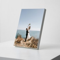 압축 아크릴액자 ( 중소형 대형 웨딩 가족사진 본식 결혼식 주문제작), 화이트