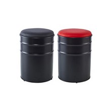 술집 식당 주점 수납가능 뚜껑여는 원통 의자 가실용, 블랙