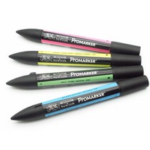 Winsor & Newton Promarker 트윈 하드 팁 그래픽 마커 펜 세트, 02 4B