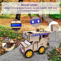 Keyestudio 스마트 RV 로봇 스타터 키트 Motorhome House Car for Arduino 로봇 스템 프로그래밍 완구 for, 한개옵션0