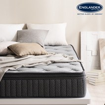 잉글랜더 Sweet Slumber 9존 포켓스프링 필로우탑 매트리스 Q, 그레이