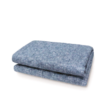 보국전자 에어셀 순면 트위드 전기요 BKB-9501S, 화이트 + 블루, 더블 (135 x 180 cm)