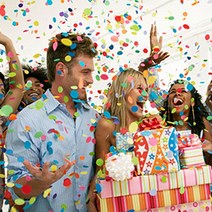 페이퍼 플라워 꽃가루 웨딩 생일 파티 소품 컨페티, wltn406 핑크골드