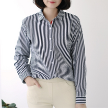 [웬디즈갤러리]토미 코튼 줄지 셔츠 GSH106