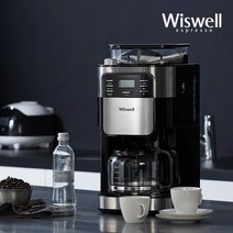 위즈웰 그라인드 앤 드립 커피메이커 블랙, WS4266