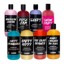 Lush 러쉬 샤워젤 바디워시 500g x 2개 세트, 해피히피 500g, 슬리피 500g