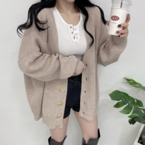 스트릿제이 여자 빅 박스 가디건