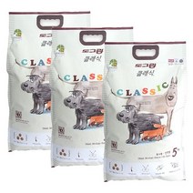 도그랑 클래식 5kg 3개 전연령 애견사료, 양