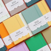 인디고 2023 프리즘 위클리 B6 다이어리 날짜형 32절 주간, 피치