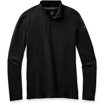 Smartwool 남성용 메리노 150 베이스 레이어 쿼터 지퍼 블랙 M111299, Black